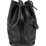 Louis Vuitton Noir Epi Leather Sac Noé Grande Shoulder Bag