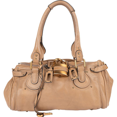 Chloé Grained Leather Paddington Satchel Shoulder Bag