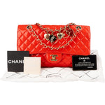 [🔄️B06 / F14] Chanel Patent Leather Medium Double Flap Crossbody Bag - vintageandkickz