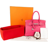 Hermès Pink Candy Epsom Palladium Birkin 30 Handbag
