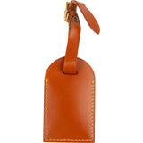 [🔄️B10 / F27] Louis Vuitton Brown Leather Luggage Tag - vintageandkickz