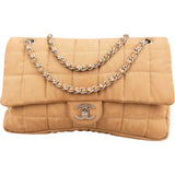 Chanel Quilted Nylon Chocolate Bar Jumbo Flap Shoulder Bag