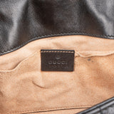 Gucci Monogram Quilted Leather GG Marmont Pearl Studded Shoulder Crossbody Bag
