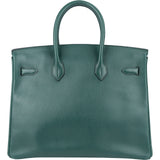 Hermès Vert Clair Ardennes Leather Birkin 35 Handbag
