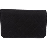 Chanel Quilted Cotton 24K Gold Single Flap Shoulder Bag