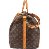 Louis Vuitton Monogram Canvas Keepall 55 Bandoulière Travel Bag