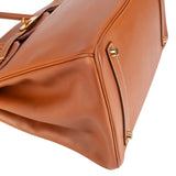 Hermès Brun Courchevel Leather Birkin 35 Handbag