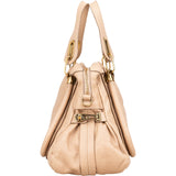Chloé Beige Pebbled Leather Paraty Handbag