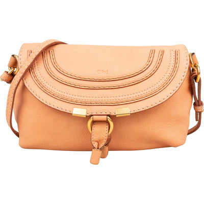 Chloé Grained Leather Mini Marcie Crossbody Bag