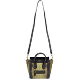 Céline Tricolor Python Suede Luggage Nano Crossbody Bag