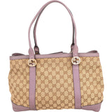 Gucci Monogram GG Canvas Interlocking GG Tote Shoulder Bag