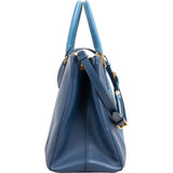 Prada Bicolor Saffiano Leather Galleria Handbag