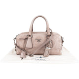Prada Vitello Antique Leather Bauletto Handbag