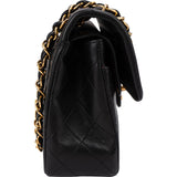 Chanel Quilted Lambskin 24K Gold Small Double Flap Shoulder Bag