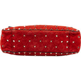 Valentino Garavani Suede Rockstud Spike Handbag