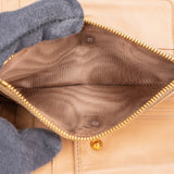 Miu Miu Beige Matelassé Leather Coffer City Wallet