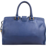 Yves Saint Laurent Blue Calfskin Cabas Chyc Handbag