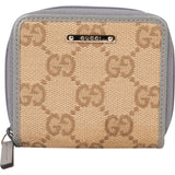 Gucci Monogram GG Canvas Zip Around Coin Wallet