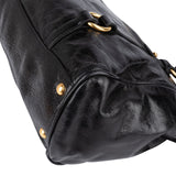 Miu Miu Vitello Shine Leather Satchel Handbag