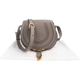 Chloé Grained Calfskin Mini Marcie Saddle Crossbody Bag