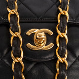 Chanel Quilted Lambskin 24K Gold Soft Jumbo Single Flap Crossbody Bag