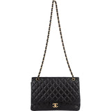 Chanel Quilted Lambskin Maxi Single Flap Crossbody Bag xx Datacode - vintageandkickz
