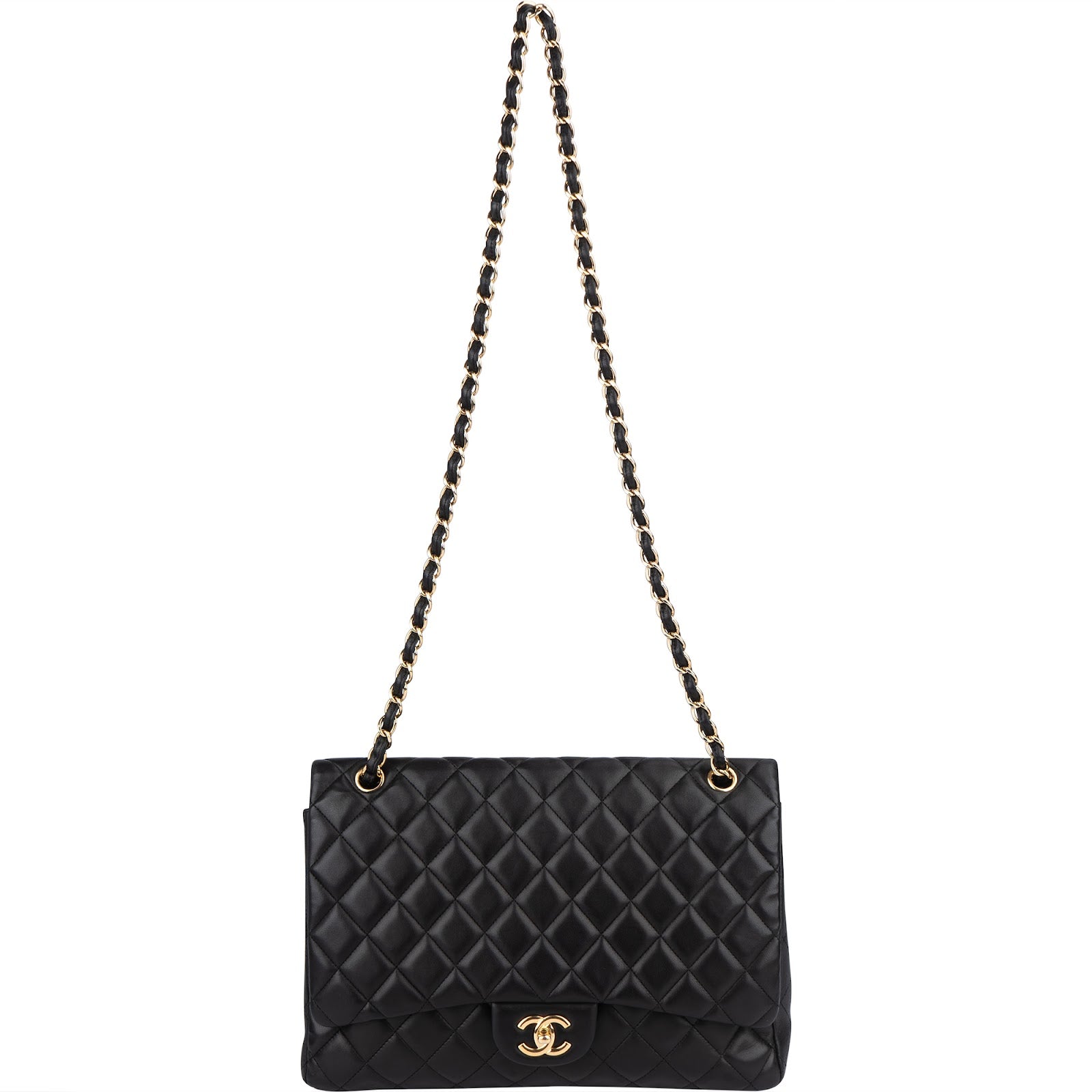 Chanel Quilted Lambskin Maxi Single Flap Crossbody Bag xx Datacode - vintageandkickz
