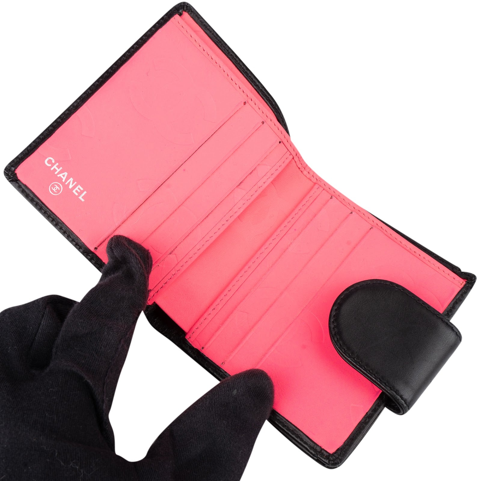 [🔄️B11 / F32] Chanel Quilted Lambskin Cambon Bifold Wallet - vintageandkickz