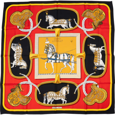 Hermès Grand Apparat Silk 90 Scarf Tuch