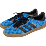 Gucci x Adidas Blue Monogram GG Canvas Gazelle Sneakers (US 8½ / EU 42)