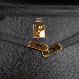 Hermès Ardennes  Leather Kelly 35 Sellier Handbag GHW