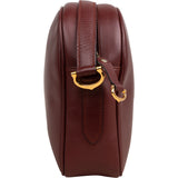 Cartier Bordeaux Leather Mastrine Camera Crossbody Bag