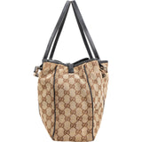 Gucci Monogram Canvas Twin GG Shoulder Bag