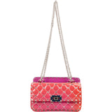 Valentino Garavani Ombre Quilted Patent Leather Rockstud Spike Small Crossbody Bag