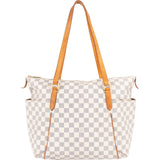 Louis Vuitton Monogram Damier Azur Canvas Totally GM Shoulder Bag