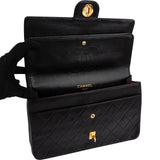 Chanel Quilted Lambskin Medium 24K Gold Double Flap Shoulder Bag