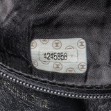 Chanel Quilted Suede Palladium Camera Crossbody Bag