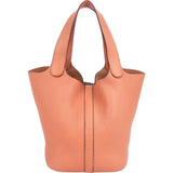 Hermès Crevette Rose Taurillon Clemence Picotin Lock 18 (PM) Handbag