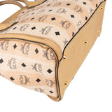 MCM Monogram Visetos Striped Shopper Handbag