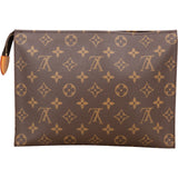 Louis Vuitton Canvas Monogram Poche Toilette 25 Clutch - vintageandkickz