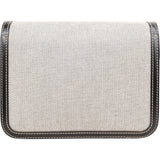Burberry Canvas Bicolor Leather Small TB Crossbody Bag