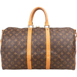 Louis Vuitton Monogram Canvas Keepall 45 Bandoulière Travel Bag