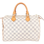 Louis Vuitton Monogram Damier Azur Canvas Speedy 30 Handbag - vintageandkickz