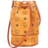 MCM Monogram Visetos Mini Drawstring Bucket Crossbody Bag