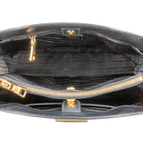 Prada Black Saffiano Leather Galleria Handbag