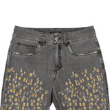 Chanel Light Ripped Print  Denim Details Jeans (FR 38 / DE 36)