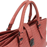 Bottega Veneta Intrecciato Leather Roma Tote Handbag