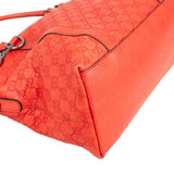 Gucci Red Guccissima Leather Sukey Top Handle  Handbag