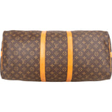 Louis Vuitton Monogram Canvas Keepall 55 Bandoulière Travel Bag