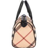 Burberry Nova-Check Monogram Boston Handbag